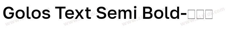 Golos Text Semi Bold字体转换